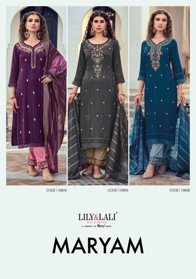 Lily And Lali Maryam Ethnic Wear Wholesale Readymade Suits